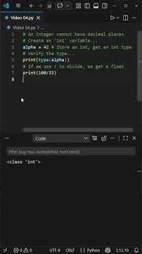 The integer data type in Python