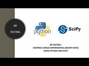 AB Testing :Control versus experimental (binary data) using Python and Scipy #Funwithdata
