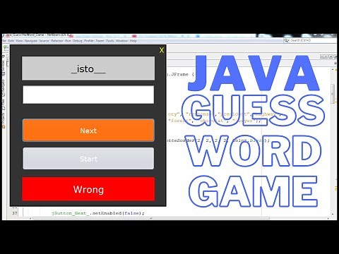 Java Project Tutorial - How To Make Guess The Word Game In Java Netbeans