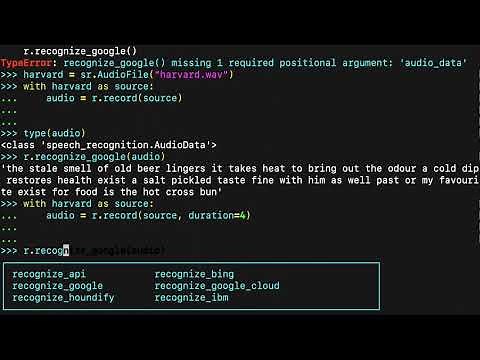 Transcribe Audio and Use Speech Recognition in Python