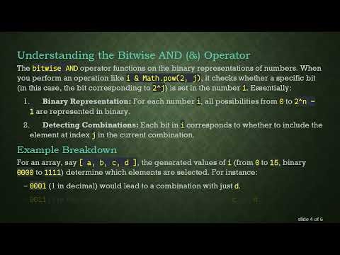 Understanding the bitwise AND (&) Operator in JavaScript Arrays