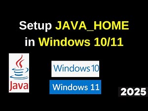 Set Up JAVA_HOME on Windows 11 in Just 2 Minutes! (Step-by-Step Guide) | 2025