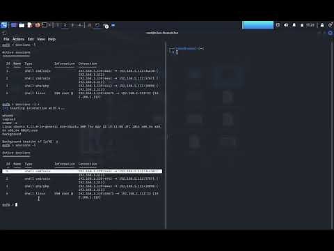 Meterpreter: Managing Multiple Shell Sessions