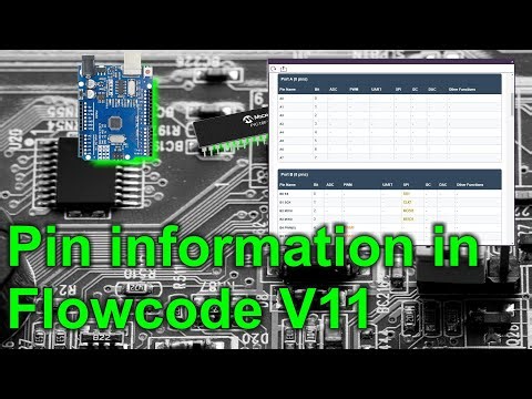 10 b - Finding pin information in Flowcode 11