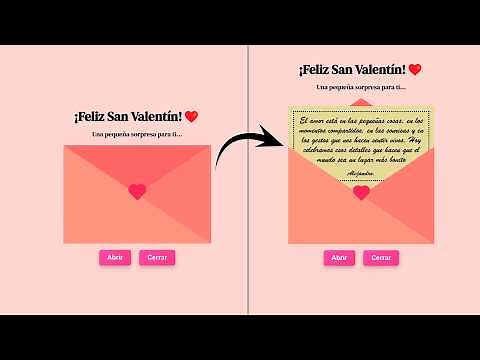 📜✨ ¡Crea una Carta Animada con HTML, CSS y JavaScript para San Valentín! ❤️ (Fácil y Paso a Paso)