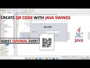 Create QR CODE WITH JAVA SWINGS | EASIEST TUTORIAL EVER | Tuitions Tonight