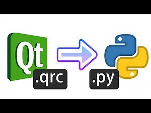 How to create & convert a QtDesigner QRC file to Python