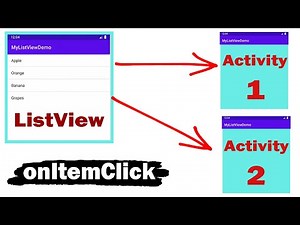 ListView in Android | Open New Activity on click items | 2024 | Android Studio