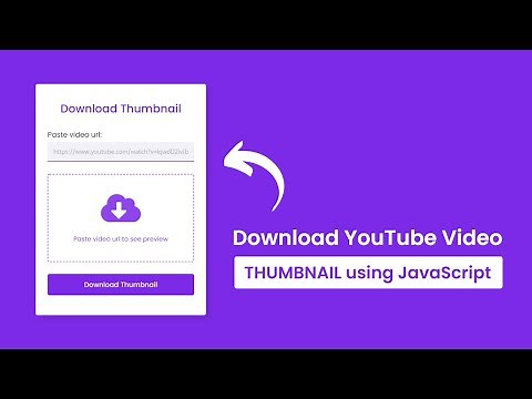 Download Any YouTube Video Thumbnail using HTML CSS JavaScript & PHP
