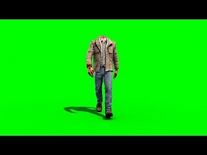 Green Screen Beheaded Lives Runs Walks Horror Movies - Footage PixelBoom