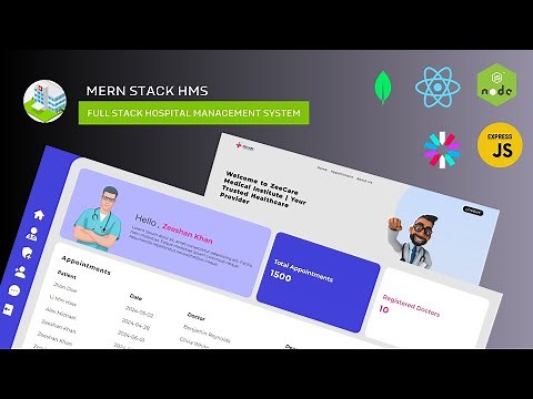 MERN Stack Project: Build a Full Stack Hospital Management System with React, Node, MongoDB, Express