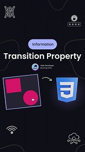Smooth Animation 😎 CSS Transition with & without Explained 😁 👉 In CSS, a transition is a way to control the animation of a property's change over time. It allows for smooth and gradual transitions between different styles when, for example, a user hovers over an element or when changes are applied via JavaScript. 🧑‍💻 Basic Syntax - .div { transition: all 1s (value); } Values - ease, linear, ease-in, ease-out, ease-in-out, step-start ❤️ Hit the heart icon and show your love to this video 💙 
