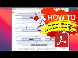 How to create an interactive PDF form in Adobe® Acrobat®