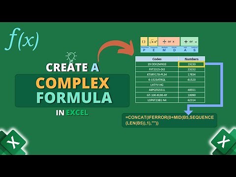 How to Create a Complex Formula in Excel
