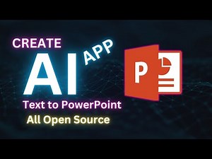 Create AI App: Text to PowerPoint #AI #powerpoint