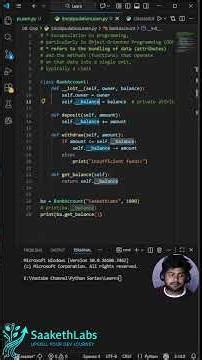 Private Attributes in Python 🔒 | Getters & Setters Explained in 60 Seconds #objectorientedprograming