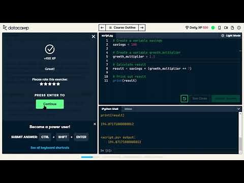 Learning Python with Data Camp (Part 1)