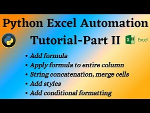 Python Excel automation Part 2 - add formula and conditional formatting