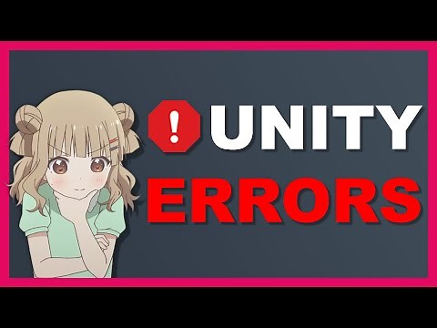 How to solve Unity errors [VRChat]