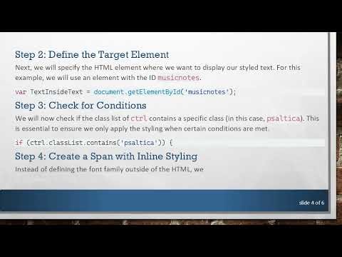 How to Change the Font Family of a Variable in JavaScript