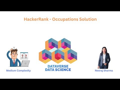 HackerRank - Occupations [Sql Interview Question] Solution