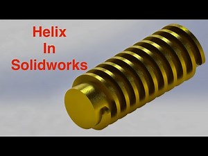 SolidWorks Helix Tutorial | Fastest Way to Create Threads & Springs
