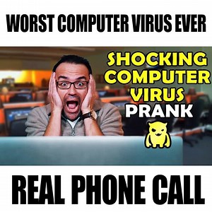 Guy gets the worst computer virus you'll ever see. UNREAL! 😂 | Ownage Pranks