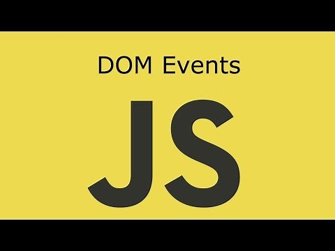 JavaScript Lesson 16 DOM Events