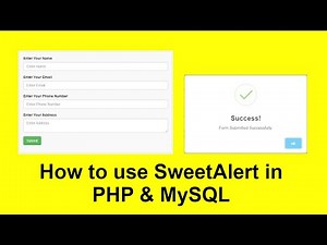 How to use SweetAlert in website using PHP & MySQL with Source Code || JavaScript SweetAlert
