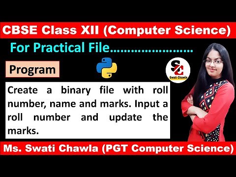 Create a binary file with roll number, name and marks. Input a roll number and update the marks