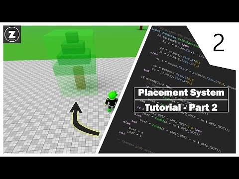 Placement System Tutorial - P2 (Roblox Studio)