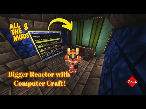 How to Setup Bigger Reactor with Computer Craft! All The Mods 8: EP 12