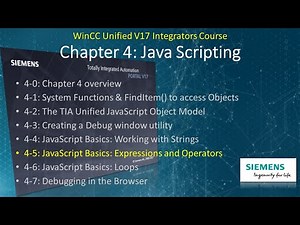 WinCC Unified v17 # 14: JavaScript Expressions & Operators 🧮 ✖️➕➗ #WinCCGURU