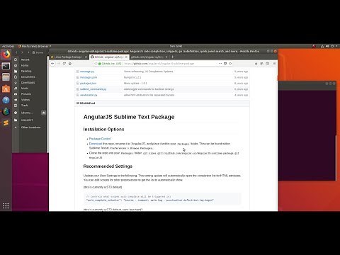How to Setup Sublime Text 3 for AngularJs Web Development - 2019