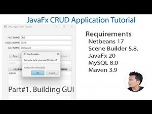 JavaFx CRUD Tutorial #1: Creating new Project and Designing GUI. Part #1