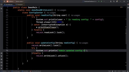 02 Java 面试题 --Java 多线程安全 ReadWriteLock 读写配置中心--代码演示