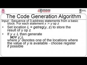 Simple code generator and Register allocation (CS)