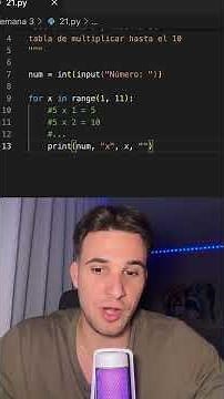 ✖️ Generate the multiplication table in Python #Python