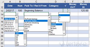 Create a Drop Down List in Excel