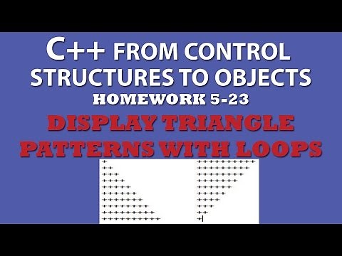 5-23 C++ Display Triangle Patterns With Nested Loops