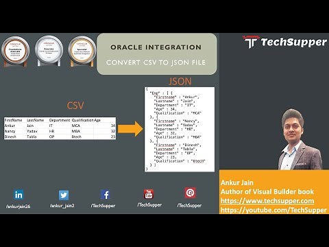 Convert CSV into the JSON File in Oracle Integration | OIC
