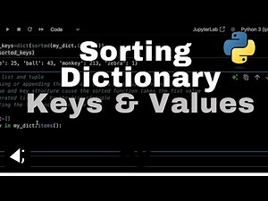 How to Sort Dictionary in Python | Sorting Dictionay in Python Using Keys and Values |