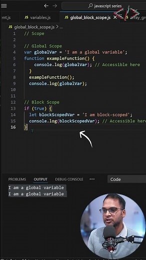 🔍 Understanding Scope in JavaScript: Dive Deep! 🔍 #coding #codewithkg