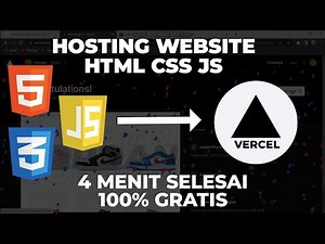 HOW TO HOSTING A FREE HTML CSS JS WEBSITE ON VERCEL