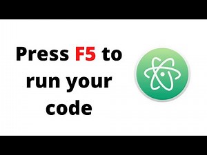 run your python script in atom editor