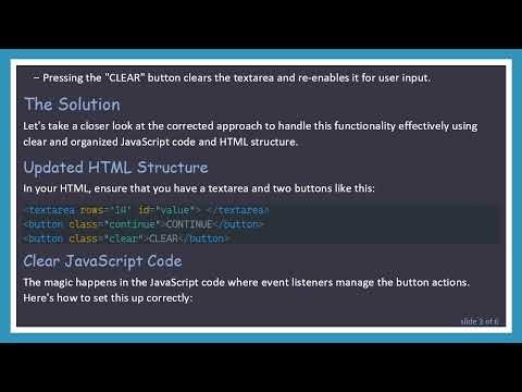 How to Enable and Disable a Textarea in JavaScript