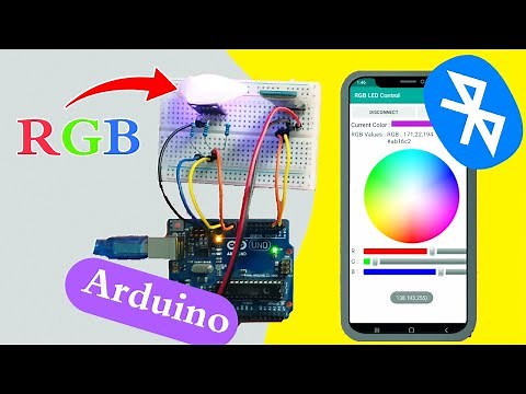 Control an RGB LED using Bluetooth - Arduino Project