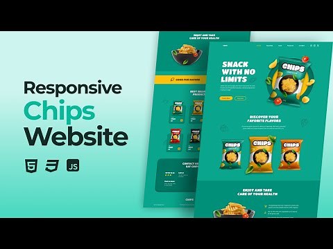 Responsive Chips Website Design Using HTML CSS And JavaScript