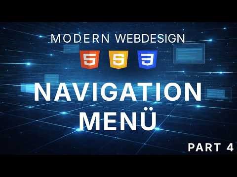Navigation in HTML richtig bauen (Menü als Liste + Mini-CSS) | Modern Webdesign #4
