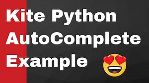 Kite Python AutoComplete Plugin for Visual Studio Code Full Example for Beginners